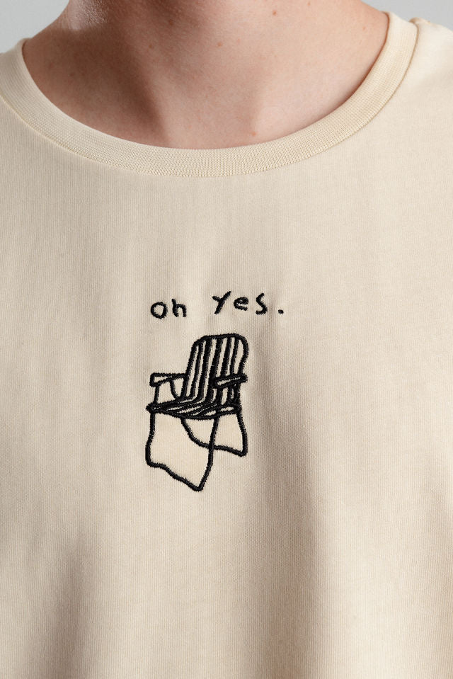 klappstuhl oversize shirt | bio baumwolle | unisex