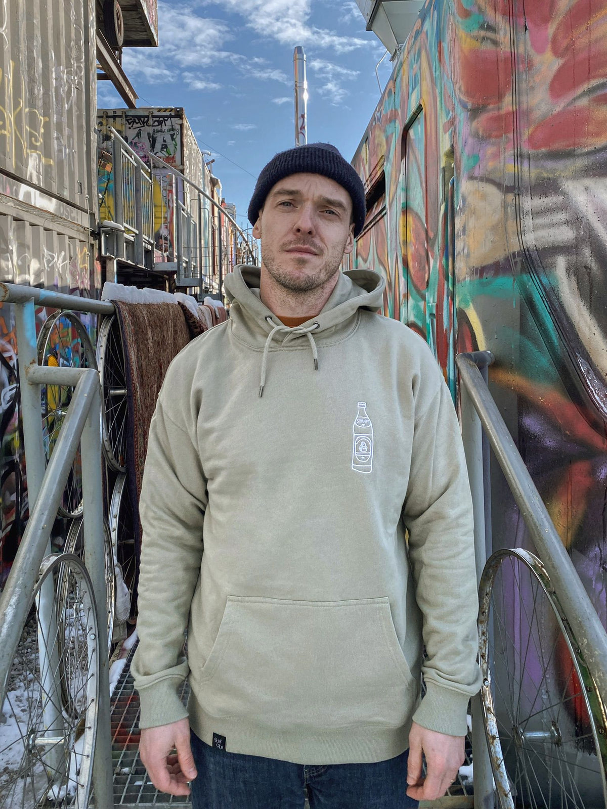 sehr gutes bier oversize hoodie / bio baumwolle / unisex
